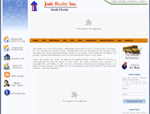 Tablet Screenshot of joshrealtyinc.com